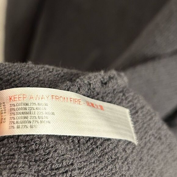 Free People FP Beach L Long Gray Open Cardigan Pockets Bohemian Fall Layering - Picture 6 of 8